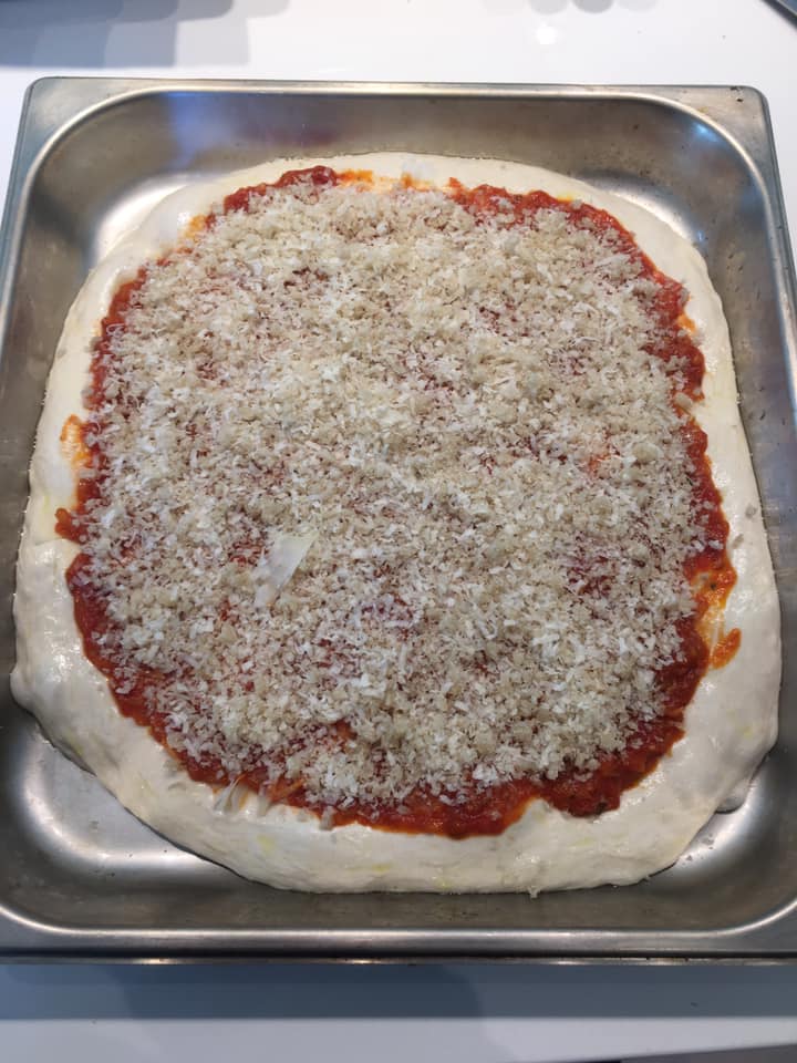 Sfincione Siciliano (Sicilian Style Pizza) - Mangia Bedda