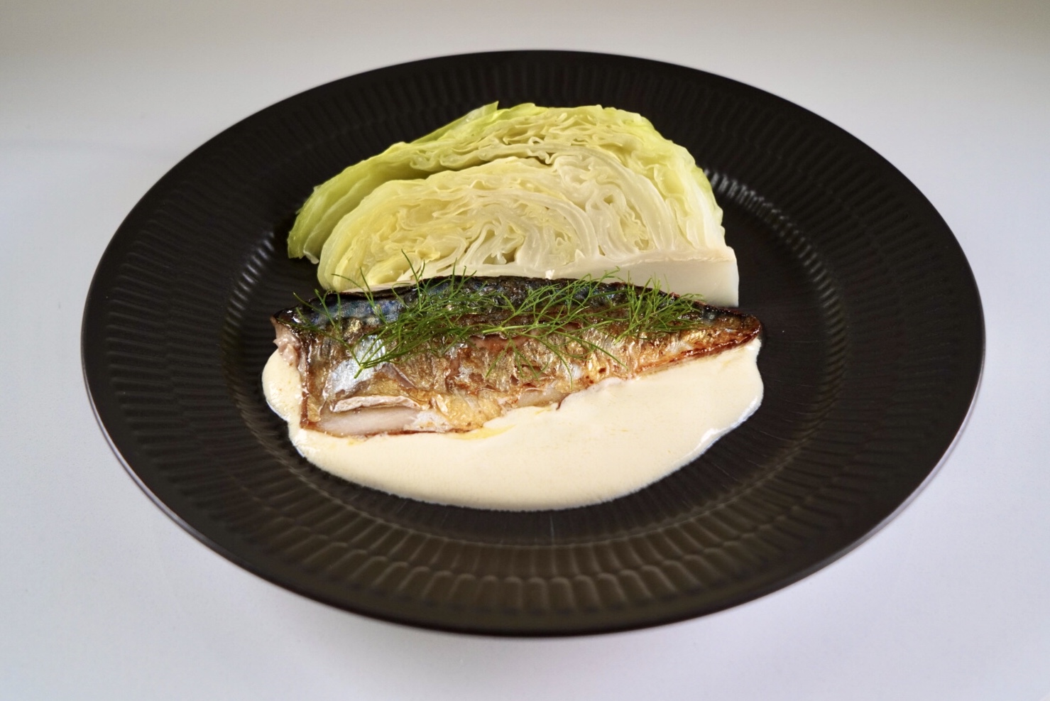 Classic Norwegian mackerel with cabbage and sour cream sauce SY Selkie