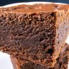Moist brownie with rum