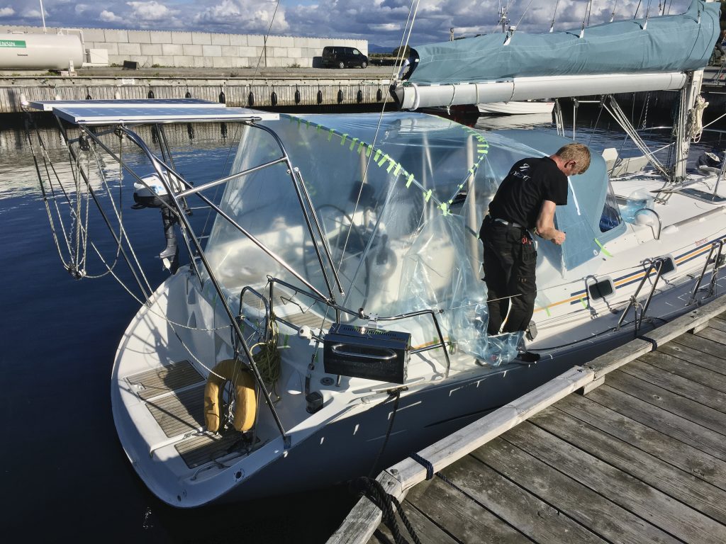 Inexpensive DIY Cockpit Enclosure - The Boat Galley